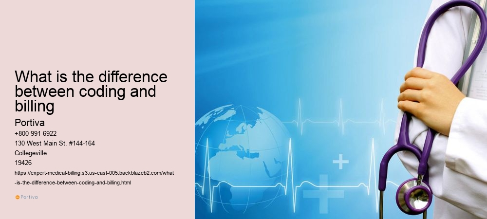 What is the difference between coding and billing