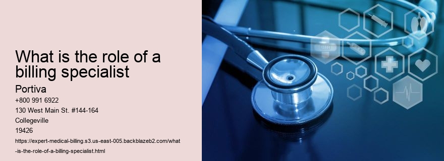 What is the role of a billing specialist